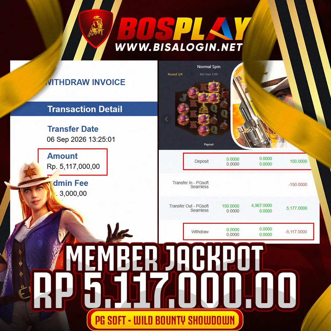 MEMBER JACKPOT PG SOFT WILD BOUNTY SHOWDOWN IDR 5.117.000