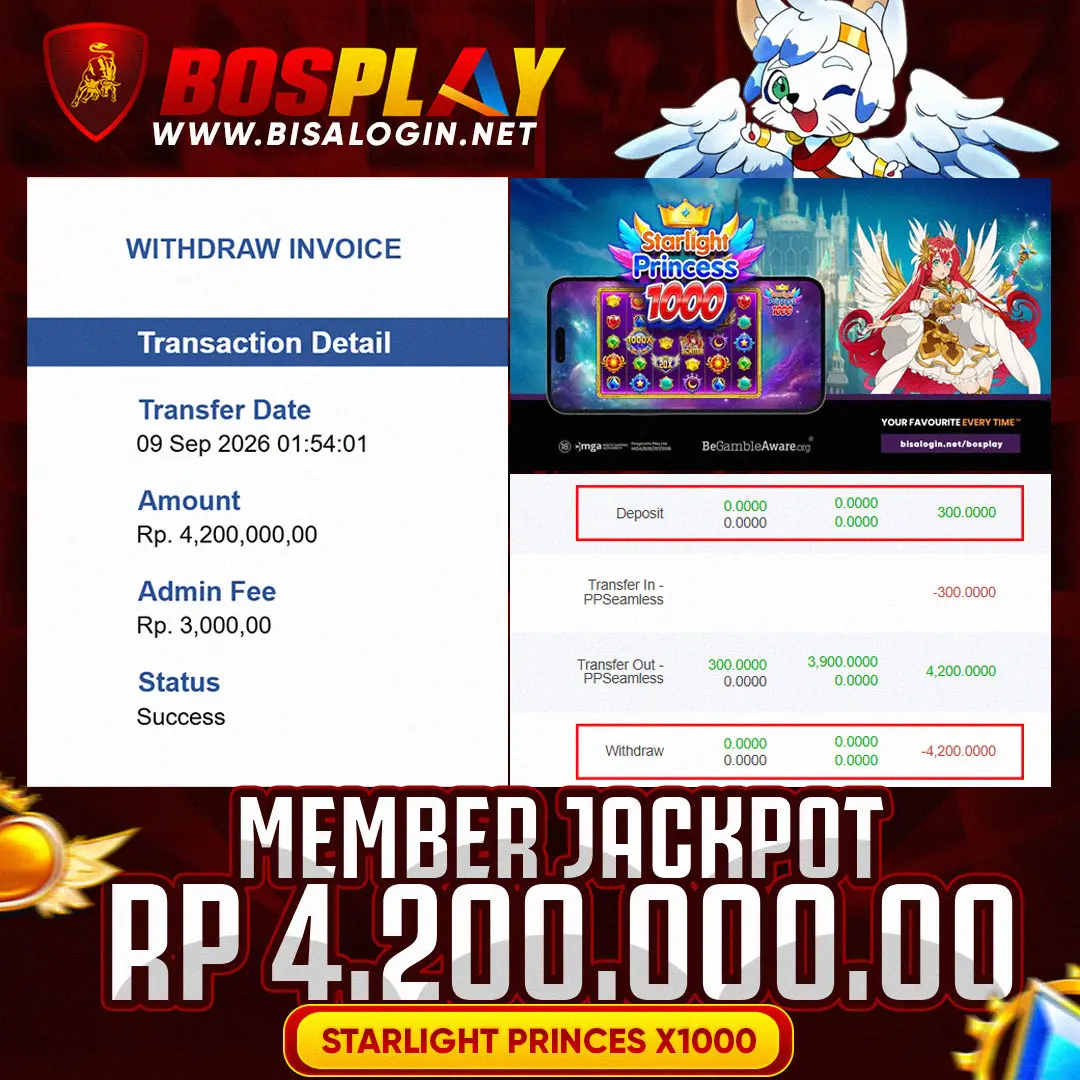 MEMBER JACKPOT PRAGMATICPLAY STARLIGHT PRINCES X1000 IDR 4.200.000